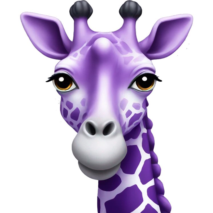 Purple giraffe emoji