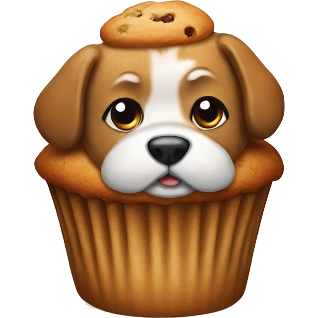 Muffin as a dog emoji