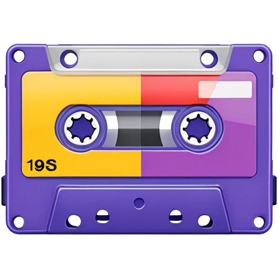 Realistic 1990’s mix tape emoji