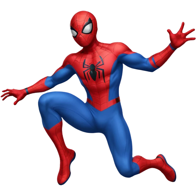 Spiderman jumping emoji