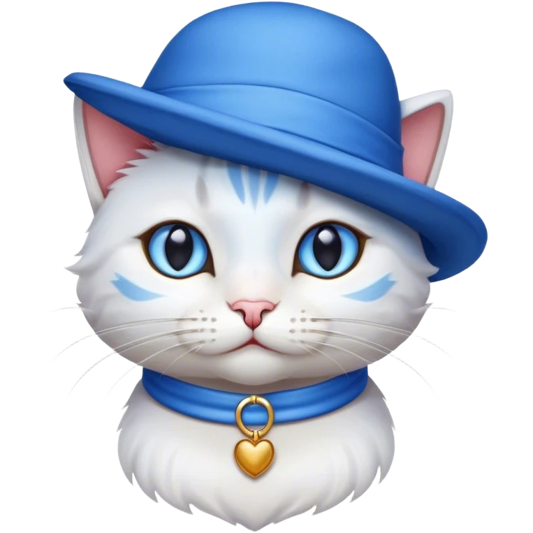 cat with a blue hat emoji