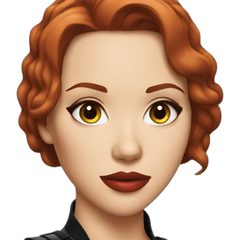 scarlett johansson black widow emoji
