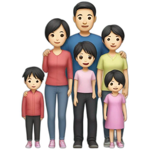 Chinese family emoji