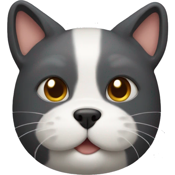 Cat head with a dog body emoji
