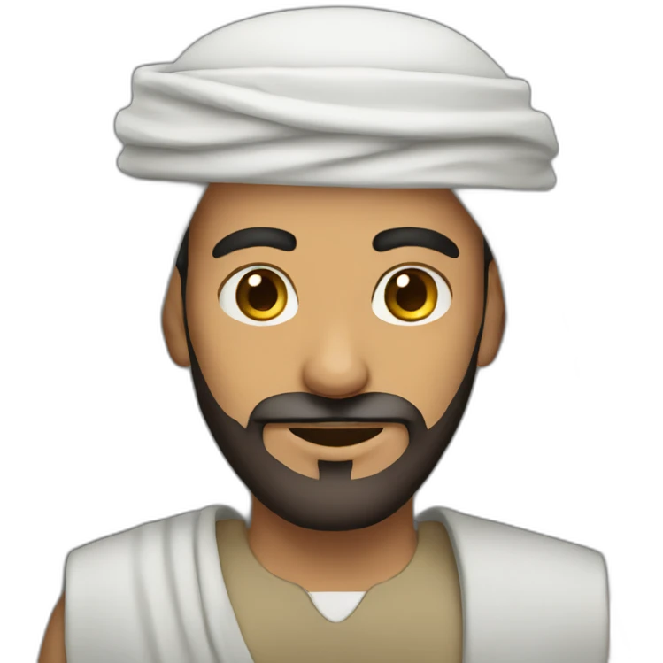 arab man with beard emoji