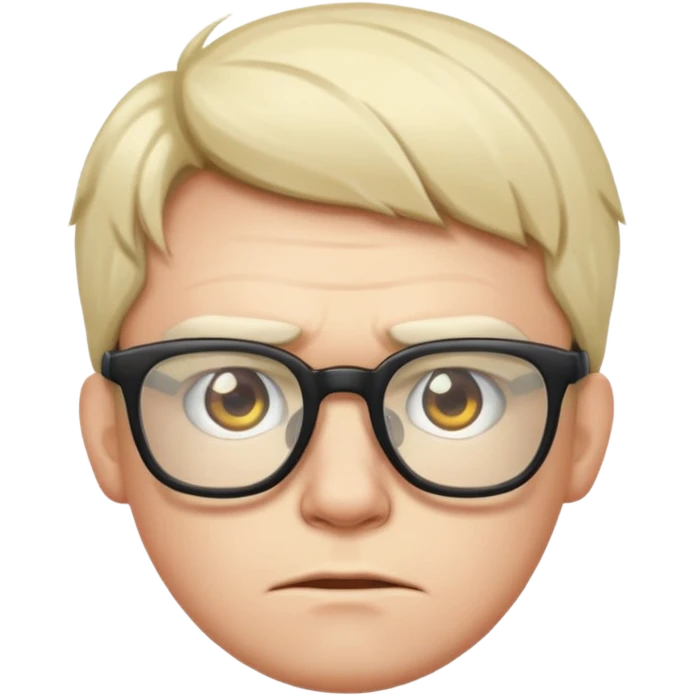 FROWN EXPRESSION WITH GLASSES GAMER emoji