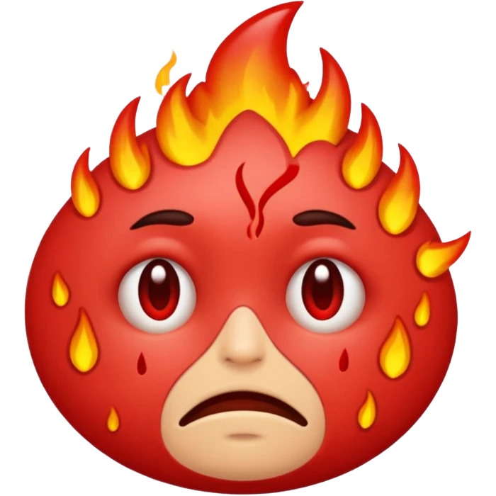 mancha vermelha na pele emoji