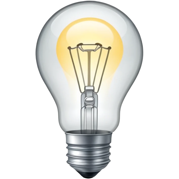 Light bulb smart emoji