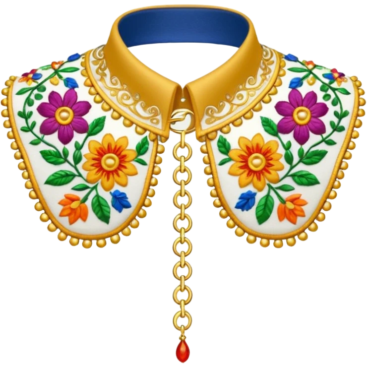 decorative colorful shirt collar emoji