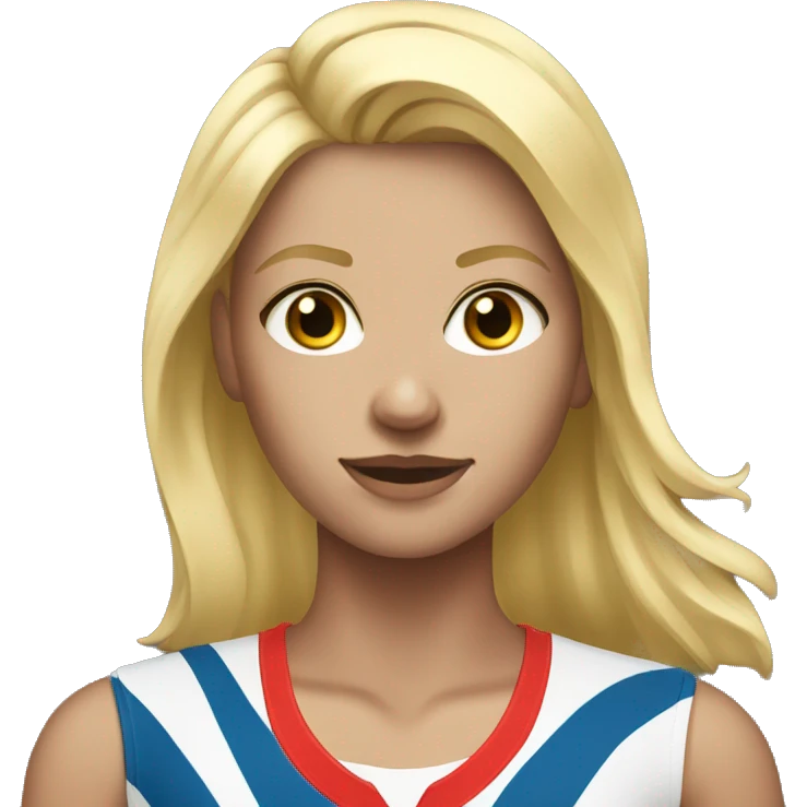 blonde girl sportswomen  emoji