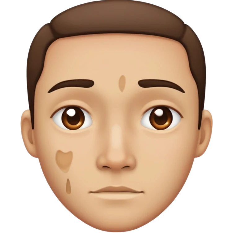 facial scar across cheek emoji