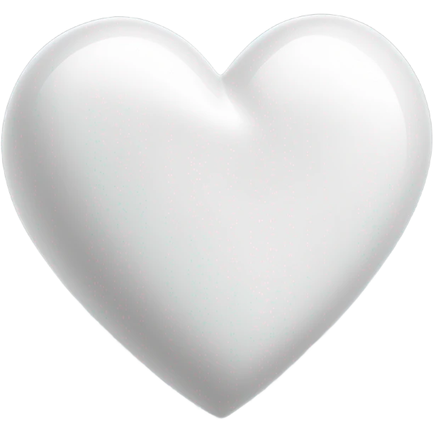 White heart  emoji