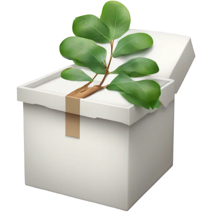 eucalyptus inside white box  emoji