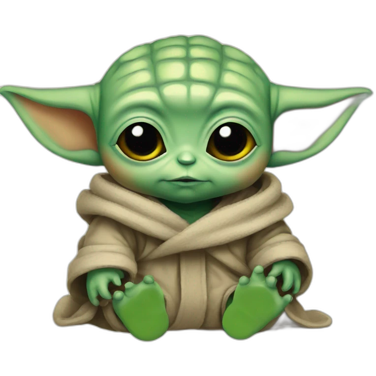 baby yoda  Ukraine flag emoji