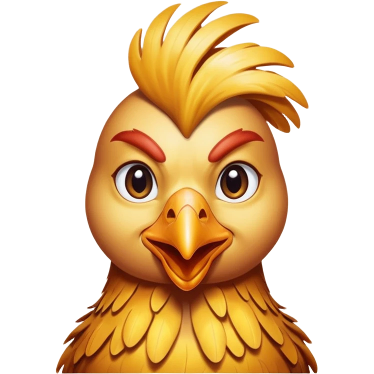 Woman turns into a chicken emoji