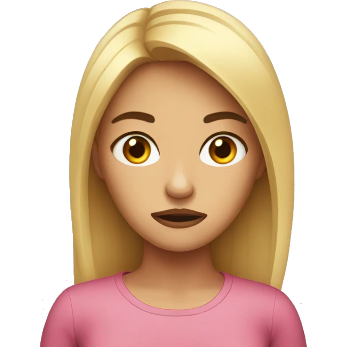 Annoyed girl emoji