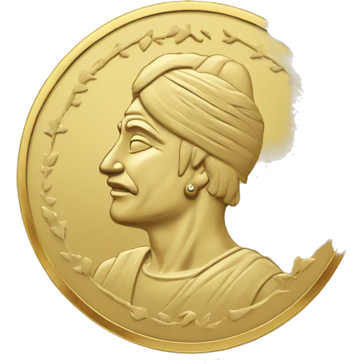 indian one rupee gold coin emoji