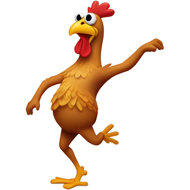 Chicken strip dancing emoji