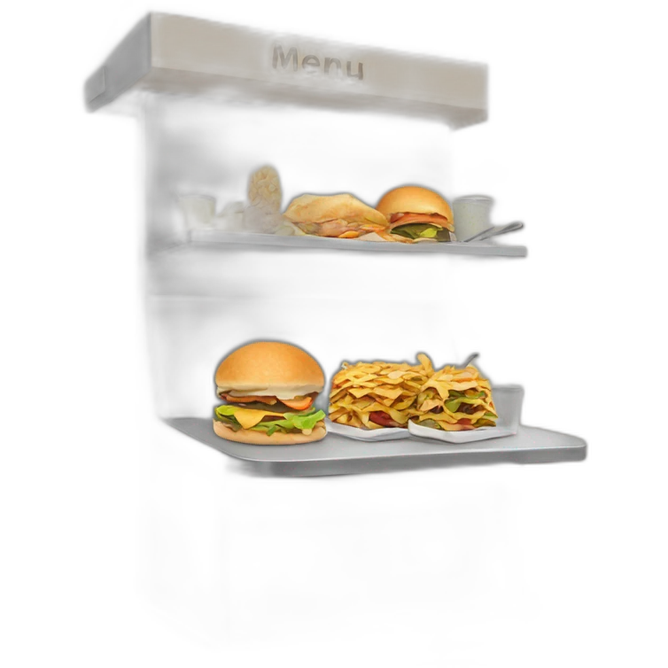 menu stand emoji