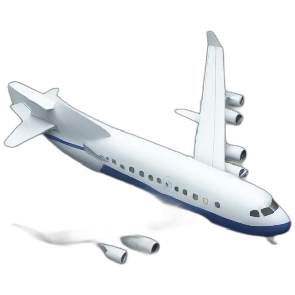 Crashed plane emoji