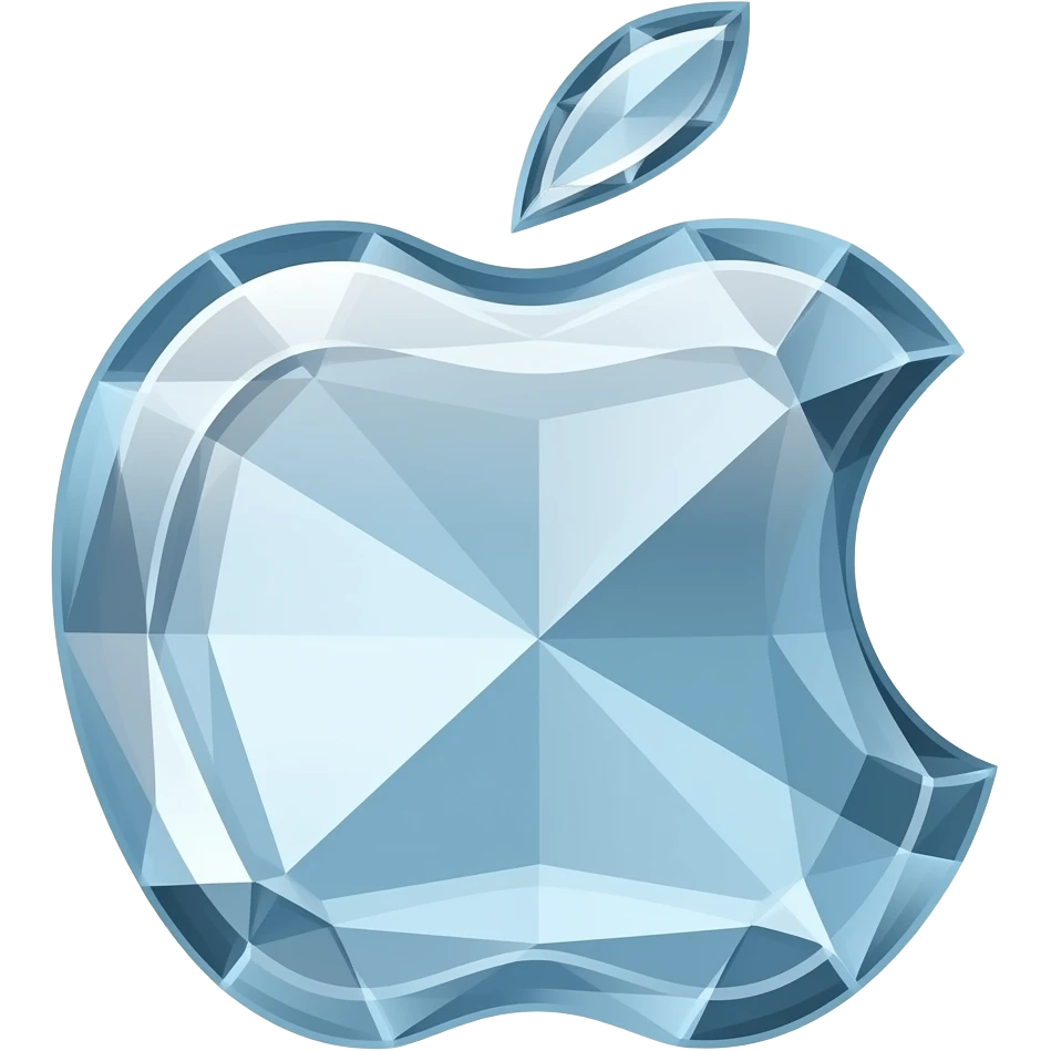 Apple-style (like on iPhone and macOS) emoji of a mineral/crystal. emoji