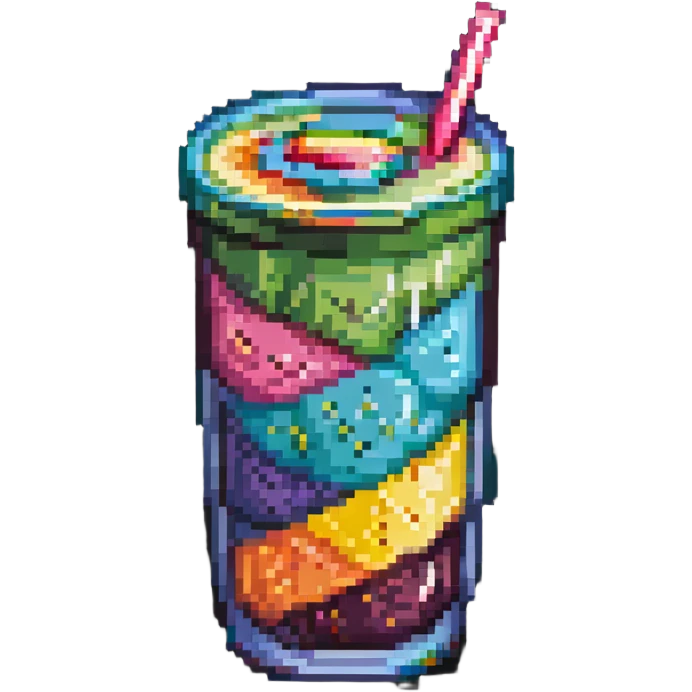 colorful layered smoothie emoji