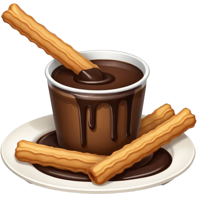 Churro with chocolate  emoji