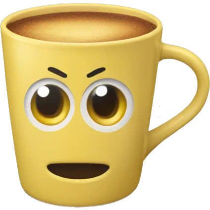 taza amarilla colacao emoji