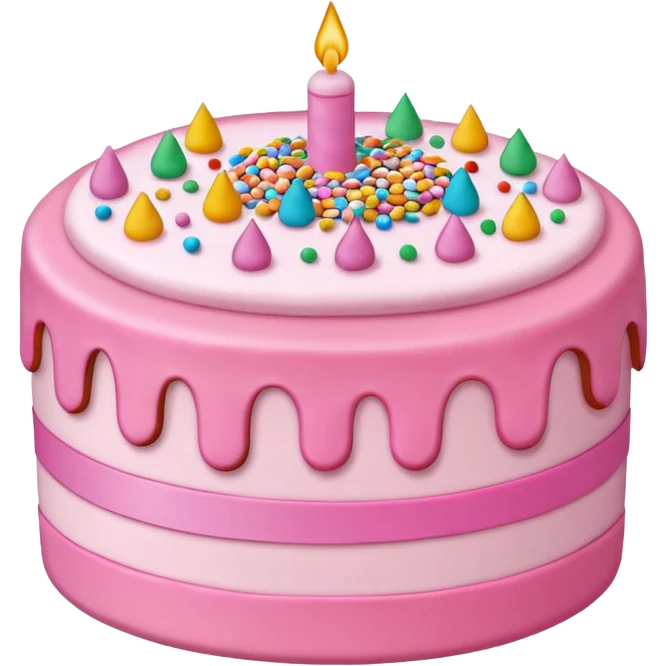 pink cake emoji