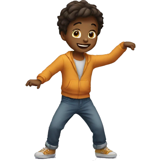 little boy dancing emoji