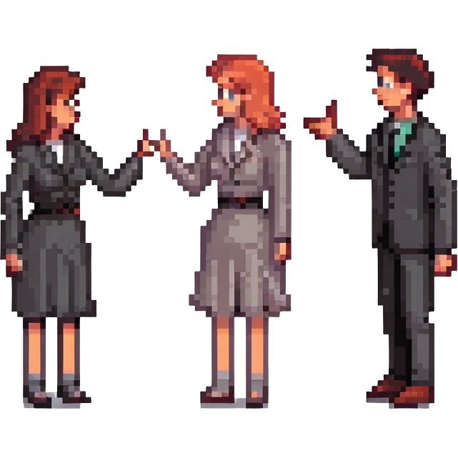 man and woman having an argument emoji