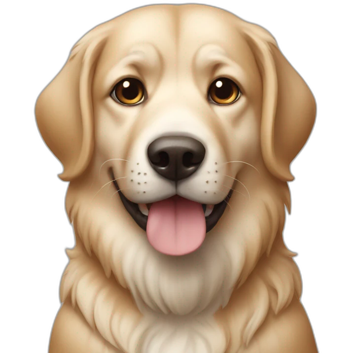 Chien avec chat emoji