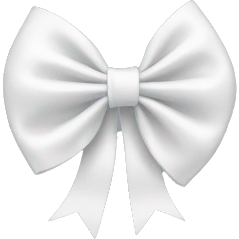 white bow emoji