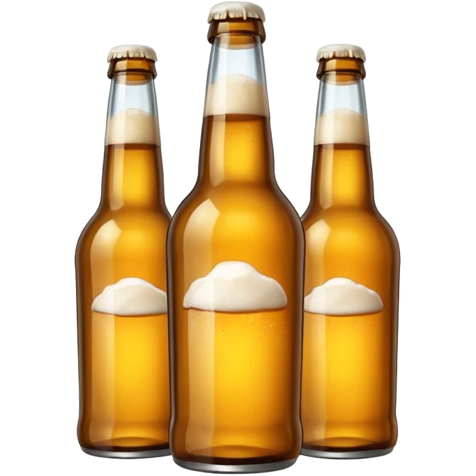 Three empty beer bottles (mess) emoji
