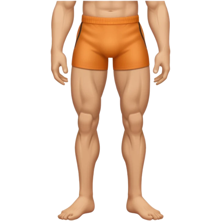 Create leg muscle  emoji without pants. Only leg part emoji
