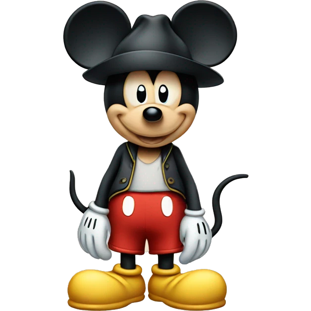 Mickey Mouse with a hat emoji