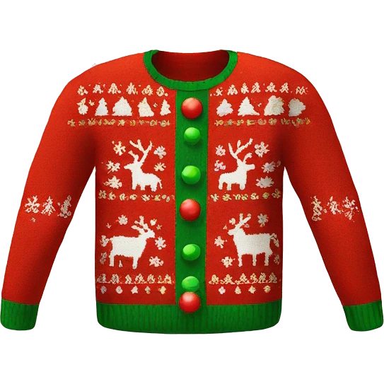 ugly christmas sweater emoji