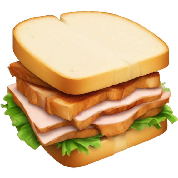 sandwich with smoked chicken emoji