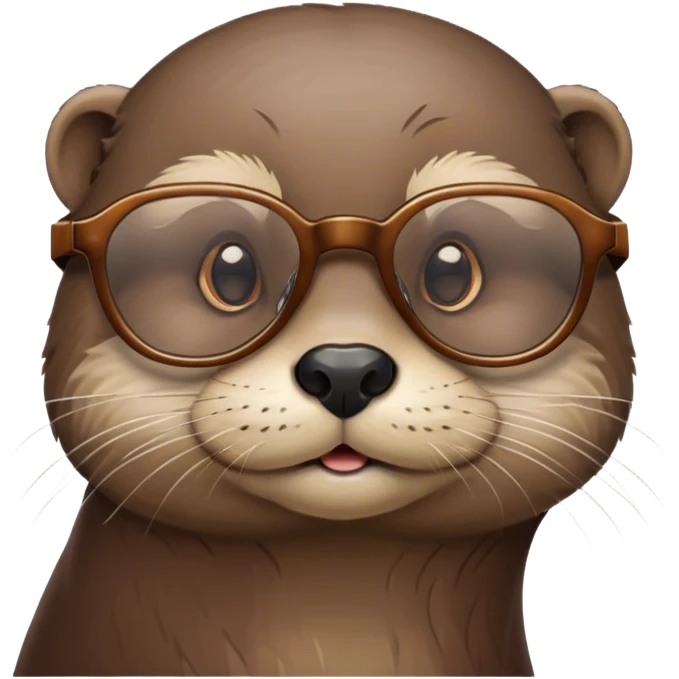 Otter with specs emoji