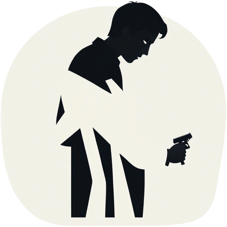 Icon for Drama Movies: A vintage movie poster-style design featuring a tense scene with emotional expressions, a dimly lit background, and key dramatic elements like a silhouette of a person in despair. Bold, cinematic typography. Transparent background. emoji