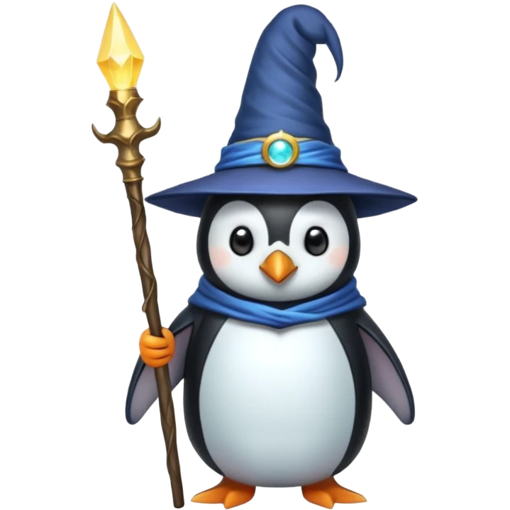 Penguin Wizard emoji