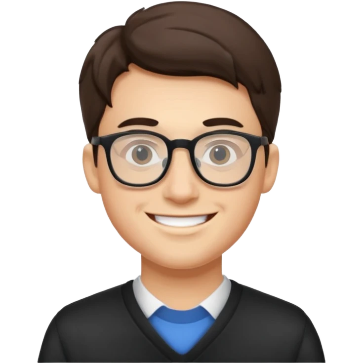 smilling student (man) emoji