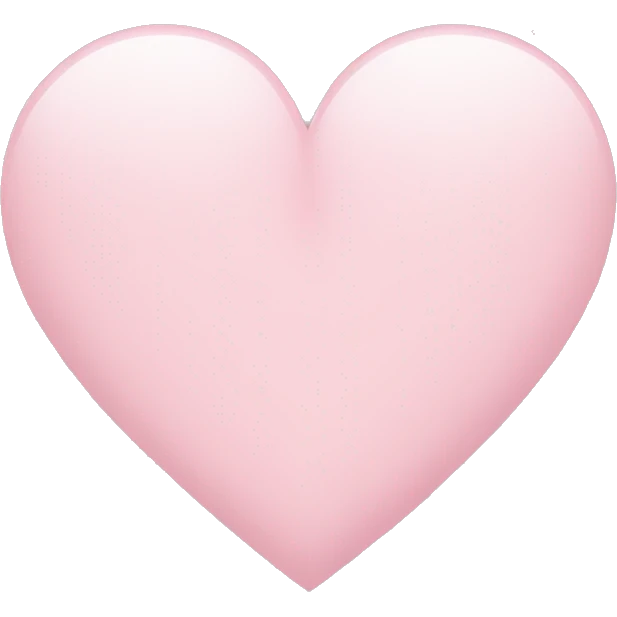 Light pink heart  emoji