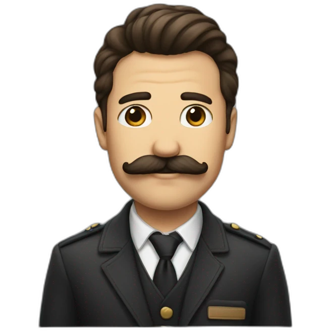 Moustaches brune emoji