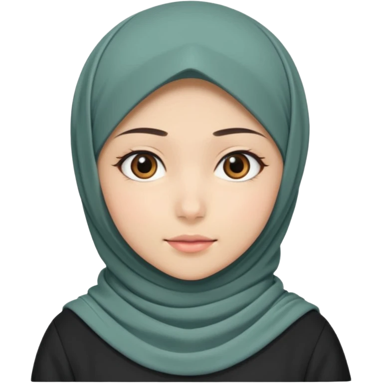 Muslim girl anime emoji