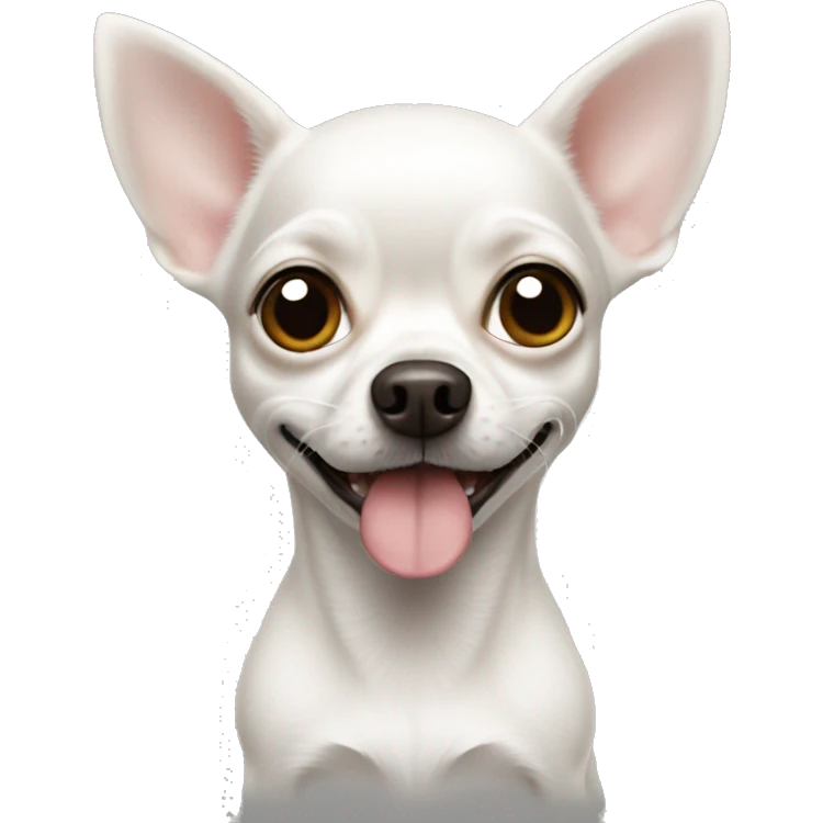 White chihuahua  emoji