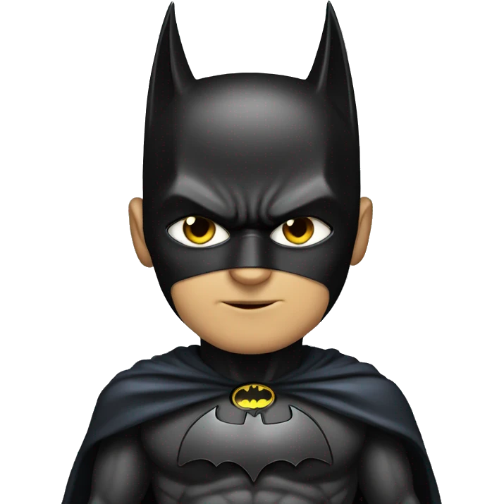 Batman with a cat emoji