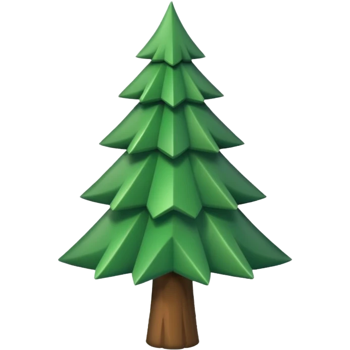 Fais le sapin plus petit, plus styé. Logo pour réseaux sociaux. emoji