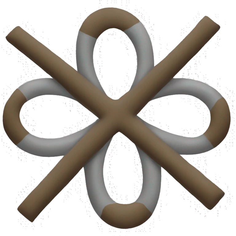 A cross going in circles  emoji