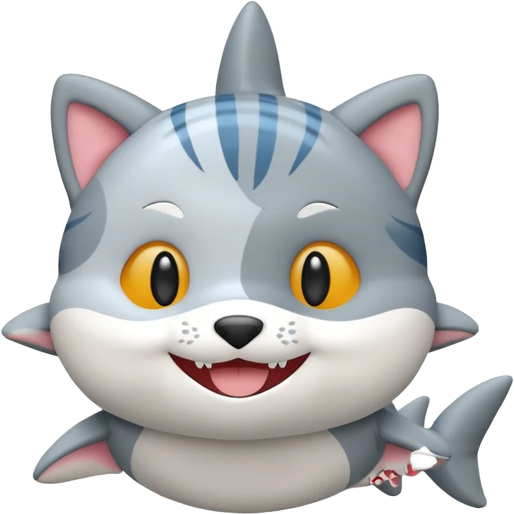 mofusand shark cat plushie emoji